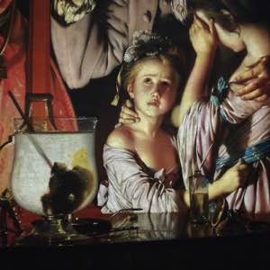 An Experiment on a Bird in the Air Pump (detail), Joseph Wright (of Derby), 1768, National Gallery, London (NG725) #english #painting #national #gallery #london